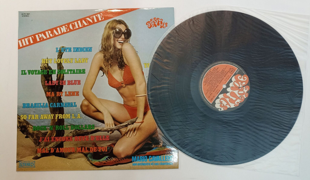 Винтажная виниловая пластинка LP Mario Cavallero Son Orchestre Et Ses Chanteurs Hit Parade Chante Pop Hits Vol. 21 (France 1975)