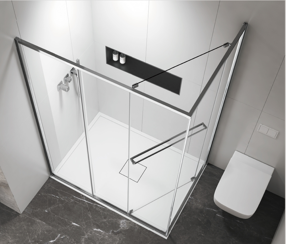 Душевой уголок Vincea Теси (Tesi) VSRW-7TS9012CL, 1200*900, хром, стекло прозрачное