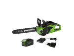 Аккумуляторная цепная пила Greenworks GD40CS15K6, 40v, 35 см, АКБ 5 А·ч и ЗУ