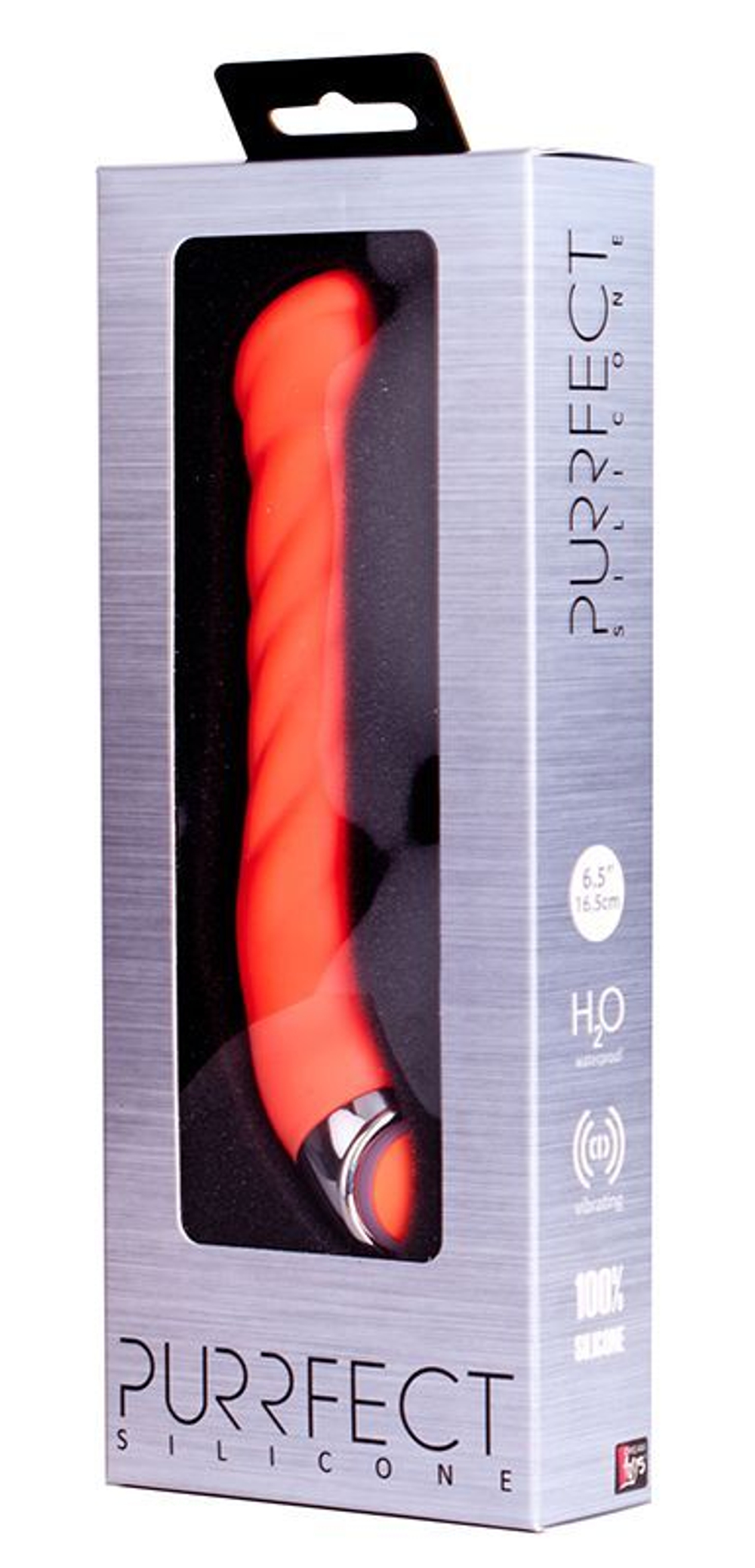 Оранжевый силиконовый G-вибратор PURRFECT SILICONE G-SPOT VIBRATOR - 17,7 см. (Цвет: оранжевый)