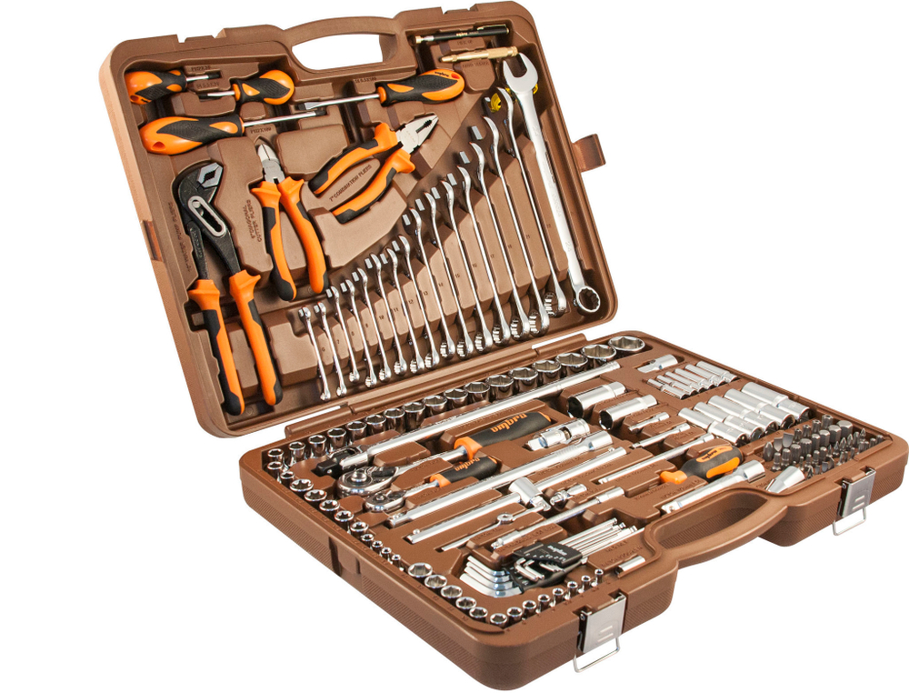 OMT143SL Набор инструмента универсальный 1/4", 1/2"DR, 143 предмета