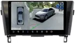 Магнитола для Nissan X-Trail T32, Qashqai J11 2014-2022 (рамка маленькая) - FarCar BX10-360-7015F2 монитор 10.36" 2K QLED на Android 13, Быстрая, CarPlay, 4G SIM-слот, 4 камеры в комплекте