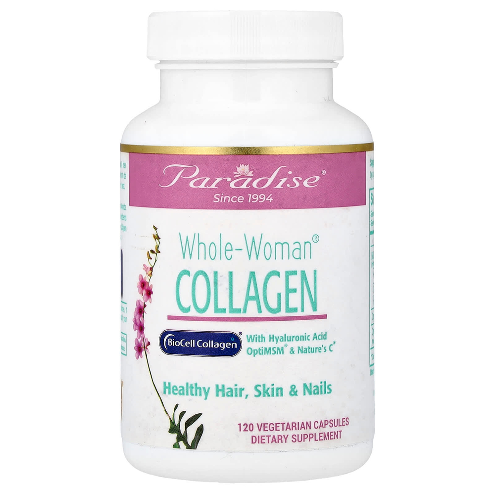 Paradise Herbs, Whole-Woman®, коллаген, 120 вегетарианских капсул