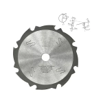 Пильный диск с зубьями PCD 165x2,4/1,6x20 Z=8 A=10 Woodwork 21.165.08