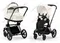 Детская коляска Cybex Priam IV 2 в 1 Off White шасси Matt Black