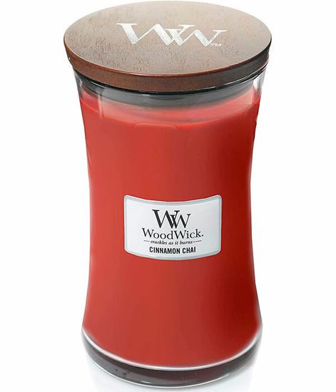 Чай с корицей, ароматическая свеча, WoodWick