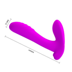 Лиловый мультифункциональный вибратор Remote Control Massager (Цвет: лиловый)