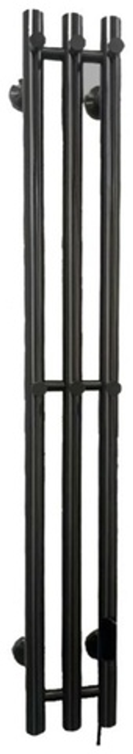 Полотенцесушитель электрический Rein Trio Classic-Matte Black 1200*150 мм