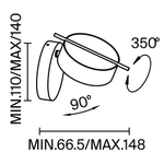 Настенный светодиодный светильник Maytoni Nuance MOD180WL-L4W3K1