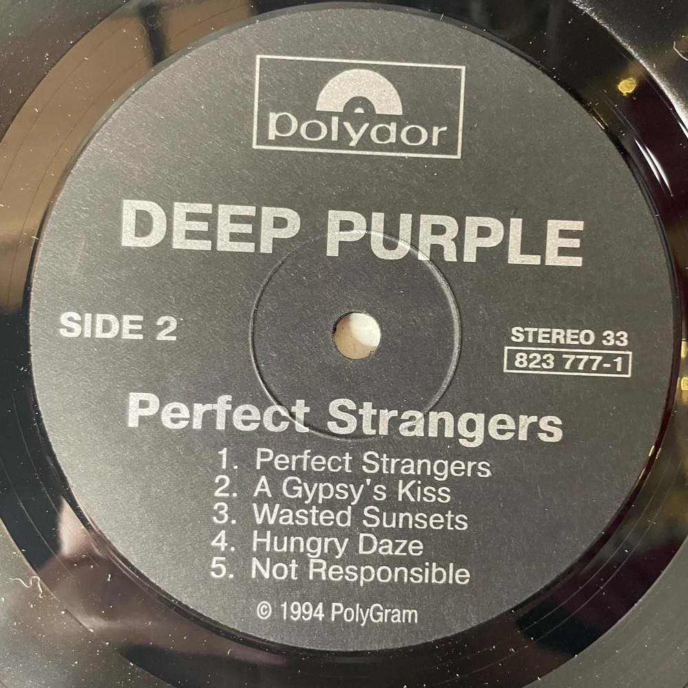 Винтажная виниловая пластинка LP Deep Purple Perfect Strangers (Россия 1994)