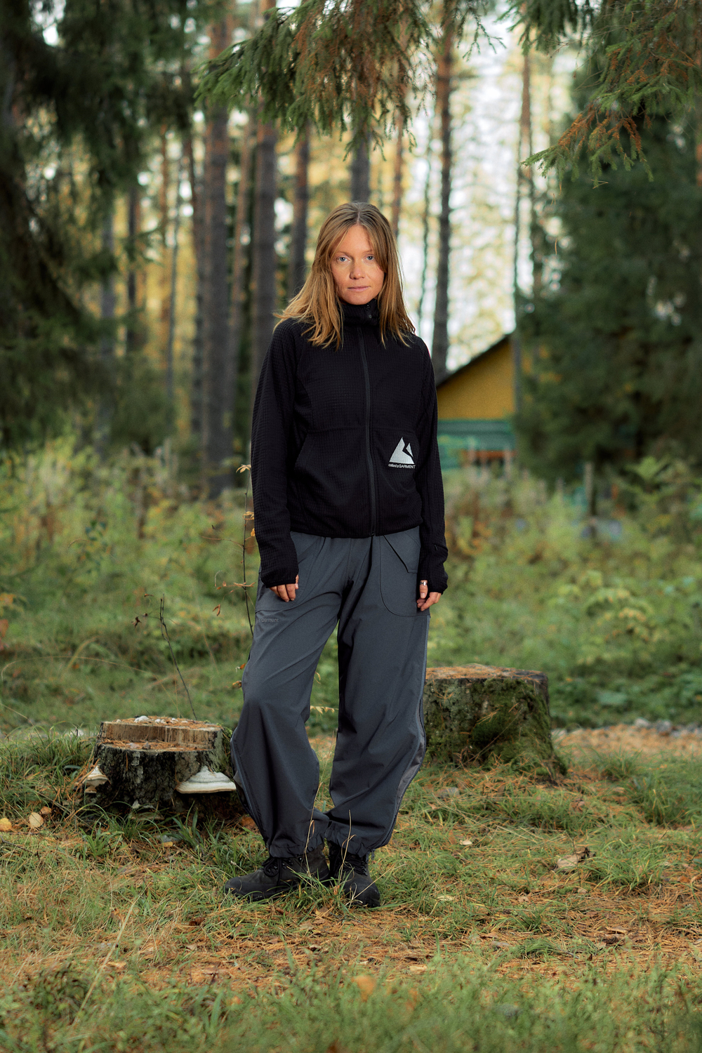 Худи Called a Garment Grid-Tex Hoodie "Jet Black"