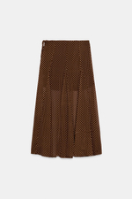 ЮБКА МИДИ В ГОРОШЕК — ZARA