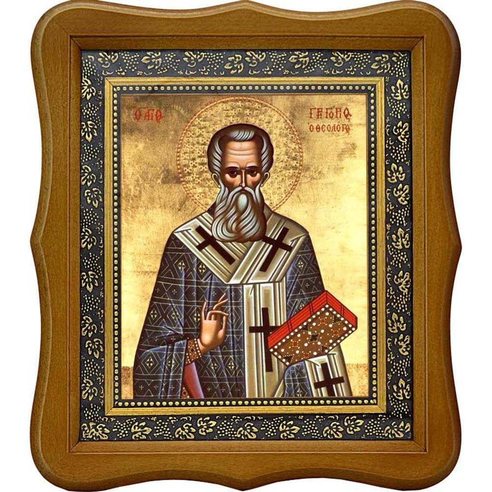 Григорий Богослов Святитель. Икона на холсте.