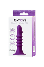 Анальный фаллоимитатор A-Toys Drilly фиолетовый 14 см