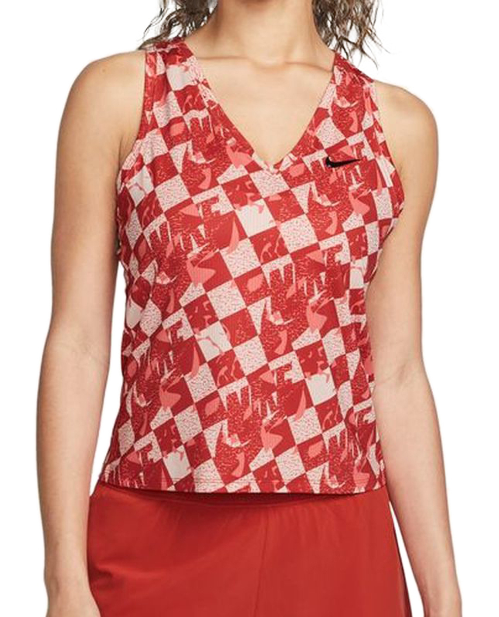 Женский топ теннисный Nike Court Dri-Fit Fall Victory Tank - cinnabar/black