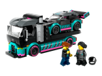 Конструктор Лего Сити Гоночный автомобиль и автовоз | LEGO City Race Car and Car Carrier Truck 60406 — 328 деталей (6+)