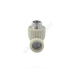 Тройник PP-R комбинированный серый Дн 25х3/4" НР VALFEX 10128025Г