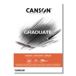 Альбом для набросков Graduate Sketching 96 г/м², A4 21х27.9 см, склейка с одной стороны 40 л, Canson C400110362
