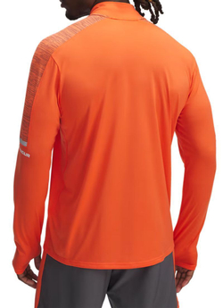 Мужская теннисная футболка теннисная Under Armour Men's Tech 1/4 Zip - Оранжевый