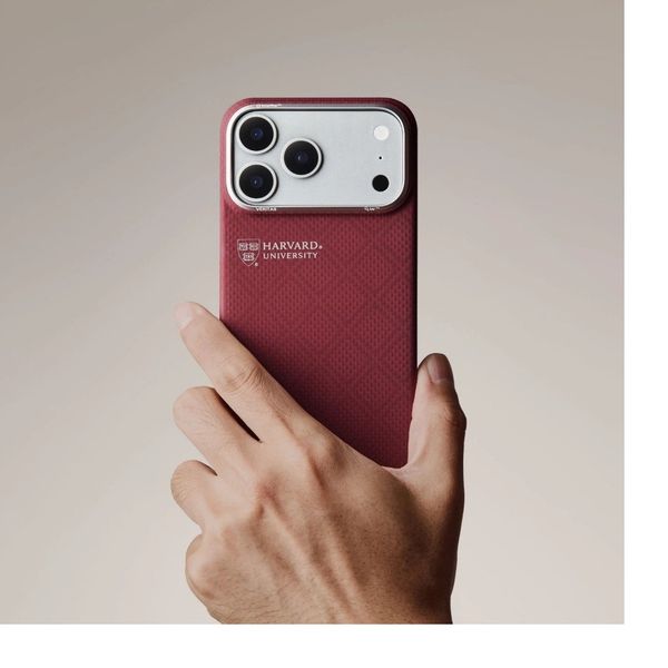 Чехол Pitaka Edge Case для iPhone 17 Pro, Гарвардский багровый | Harvard Crimson