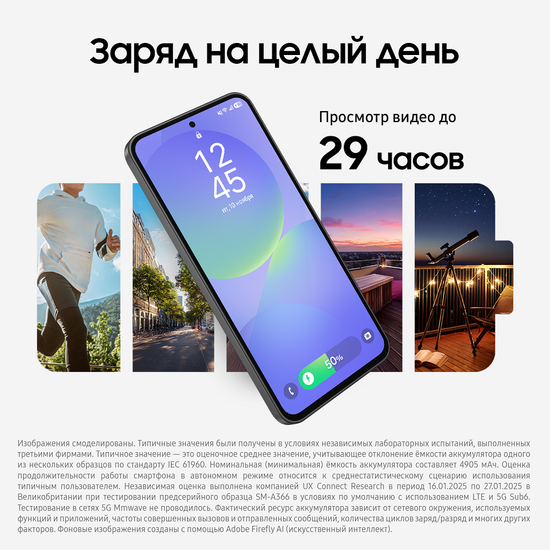 Смартфон Samsung Galaxy A36 8/128 Гб Черный