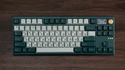Wuque ZOOM TKL DYNA Ink Green на современном рабочем столе