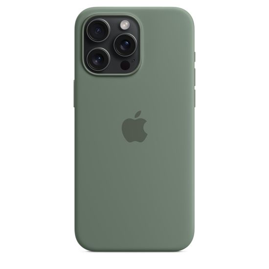 Силиконовый чехол Apple для iPhone 15 Pro Max с MagSafe Зеленый