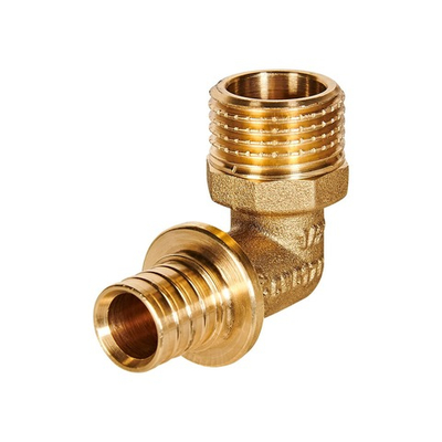 Переход на наружную резьбу угловой ROMMER- 16 x 1/2" (для труб из сшитого полиэтилена)