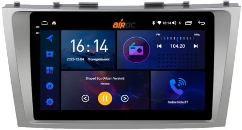 Магнитола для Toyota Camry 2006-2011 - AIROC 2K RI-1108 Android 12, Быстрая, QLed+2K, CarPlay, SIM-слот