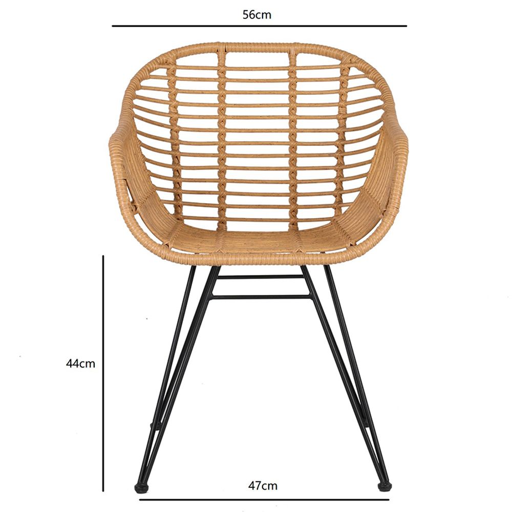 Стул Vetle Bent, ротанг