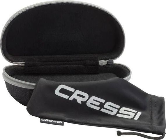 Очки солнцезащитные плавающие Cressi Rocker зеркальные линзы черно-синии