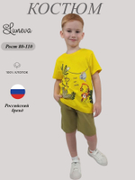 01-134-6 Комплект фуфайка+шорты для мальчика Luneva