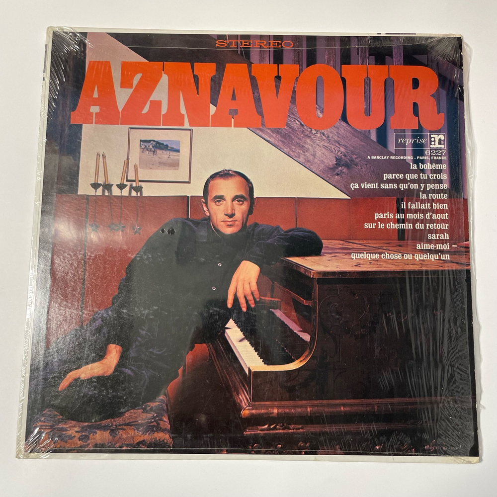 Винтажная виниловая пластинка LP Charles Aznavour, Шарль Азнавур, Aznavour (США 1966)