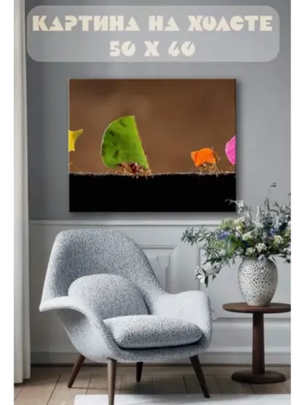 Картина на стену 40 X 50 Насекомые
