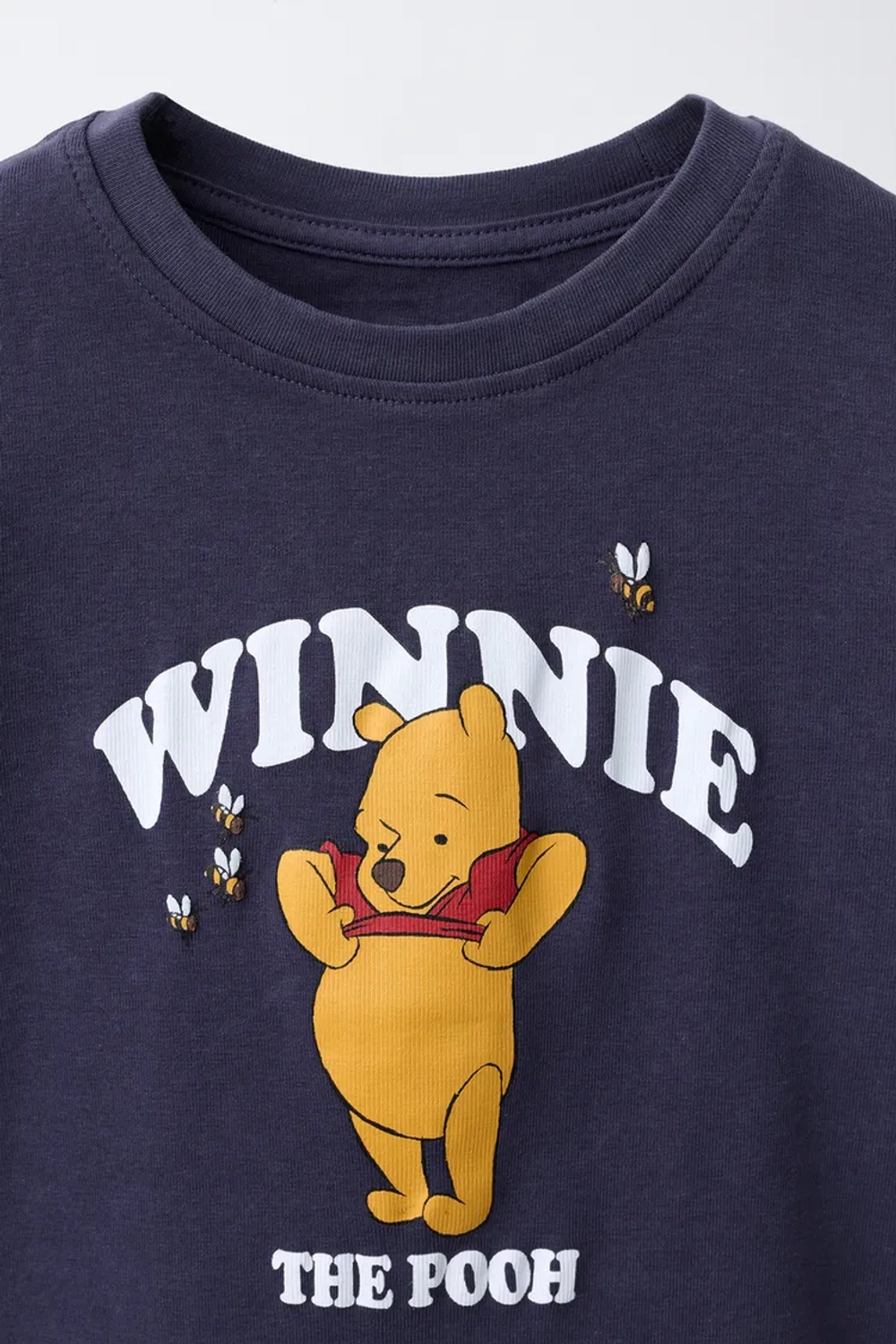 ZARA ФУТБОЛКА С ПРИНТОМ WINNIE THE POOH © T, СИНИЙ