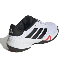 Детские теннисные кроссовки Adidas Barricade K - white/core black