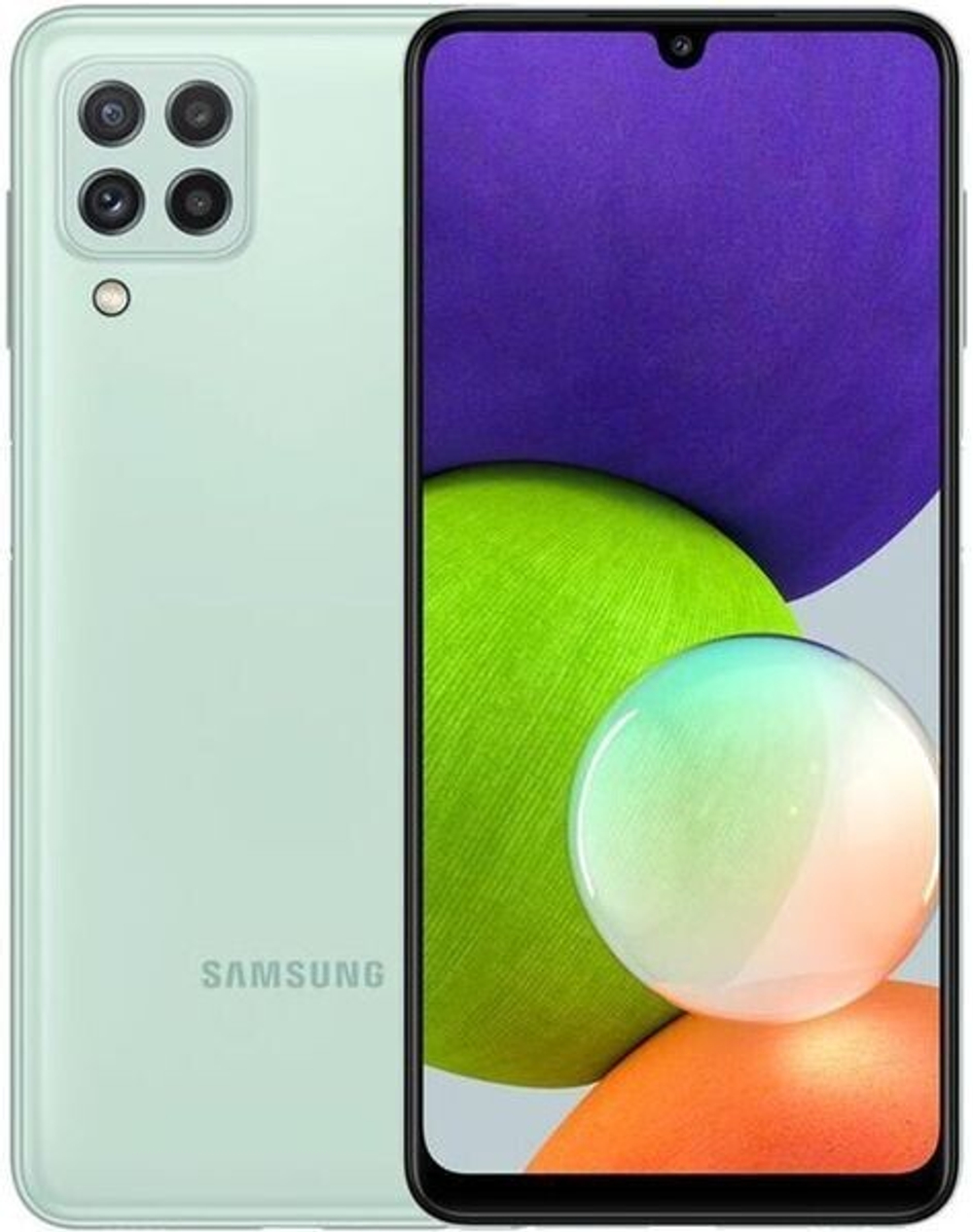 Смартфон Samsung Galaxy A22s SM-A226 4/128GB мятный (SM-A226BLGVSER)
