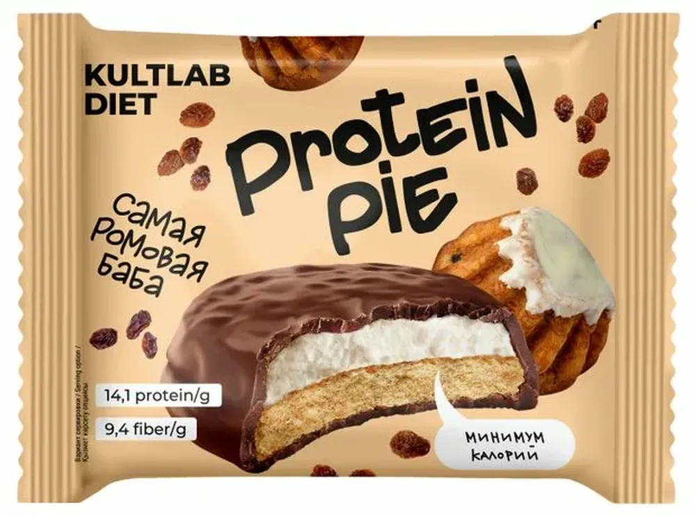 Самая ромовая баба Kultlab Diet Protein Pie, 45 гр