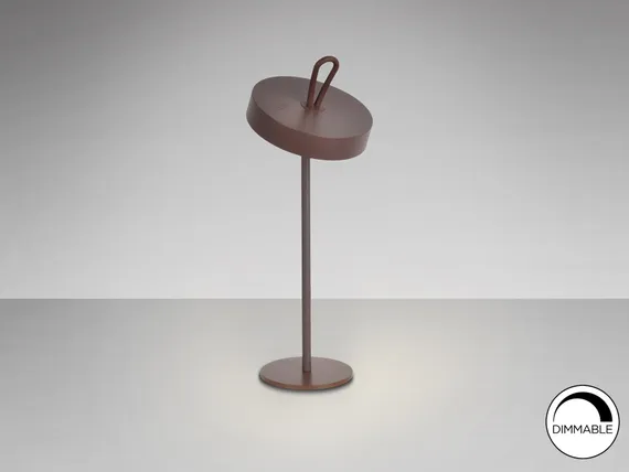 Настольная лампа Gong LED с отделкой Corten