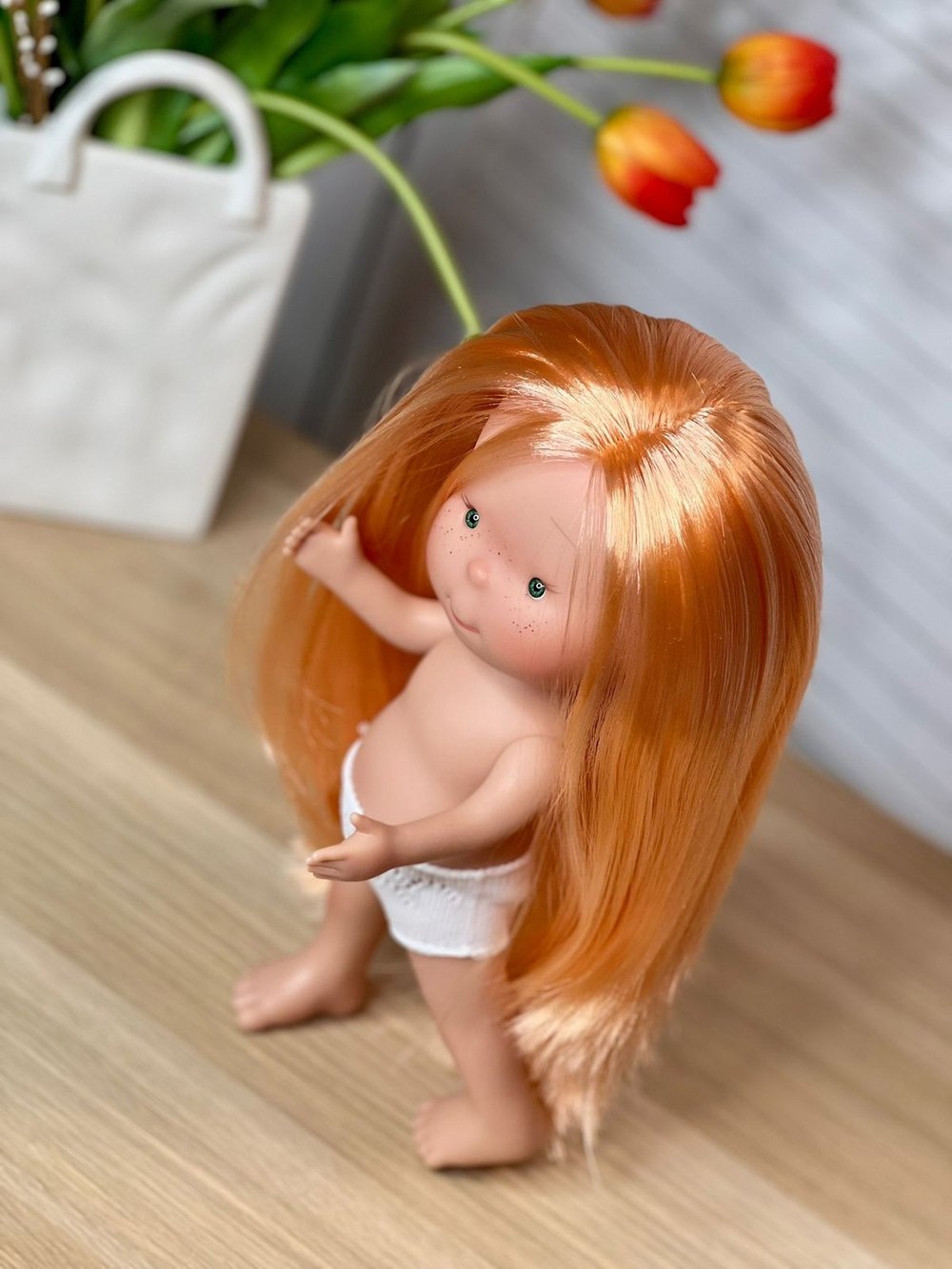 Кукла для девочки виниловая 30см Пиппа без одежды (2899W6)