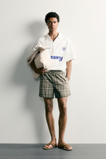ПОЛО RELAXED FIT В РЕТРО-СТИЛЕ — ZARA