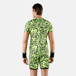 Мужское теннисное поло Hydrogen Tech Chrome T-Shirt Men - Yellow, Black