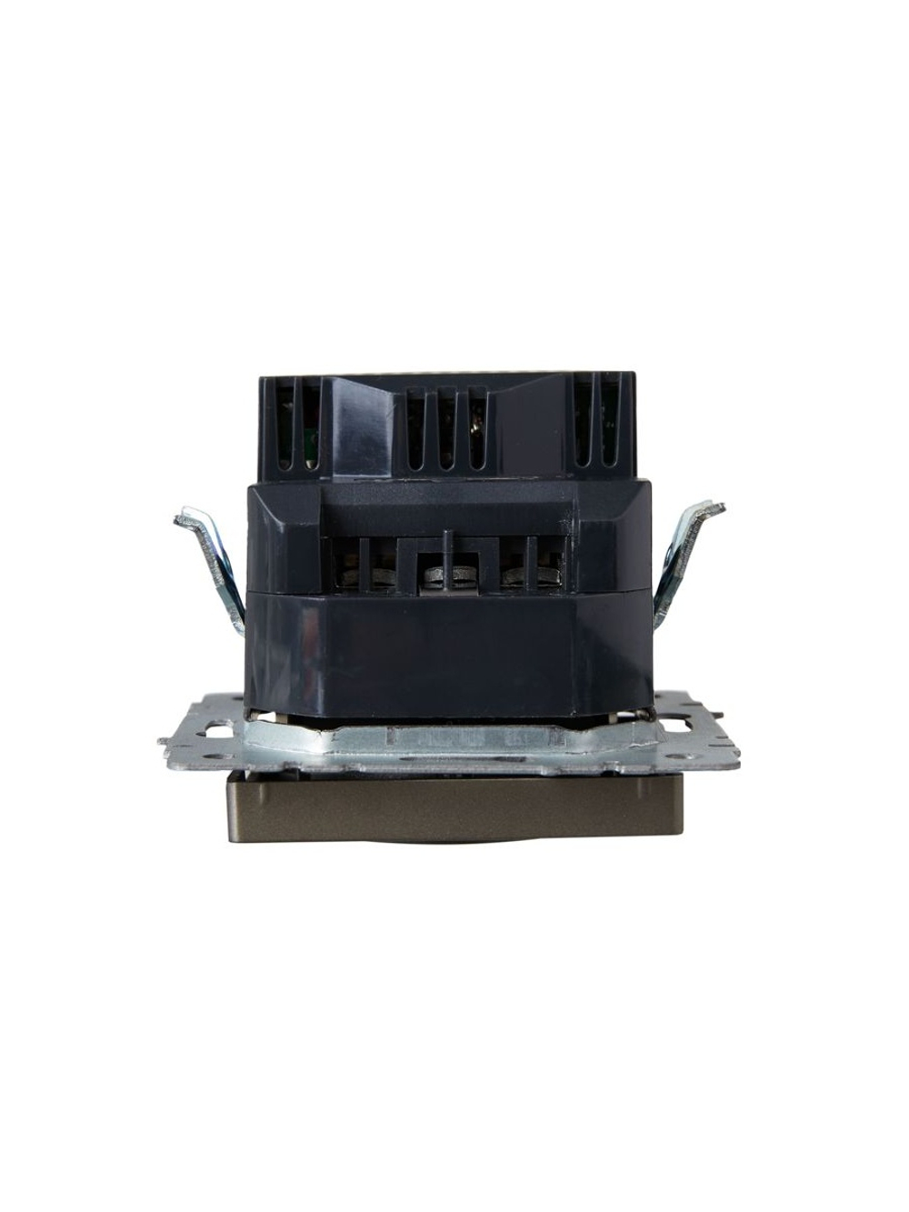 Розетка BRITE РЮш10-2-БрШ 16А с USB A+A 3.1А с заземл. защ. шторки механизм шампань IEK BR-R14-16-U21-D31-K37