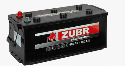 ZUBR Professional 190Ah R+ (без борта)