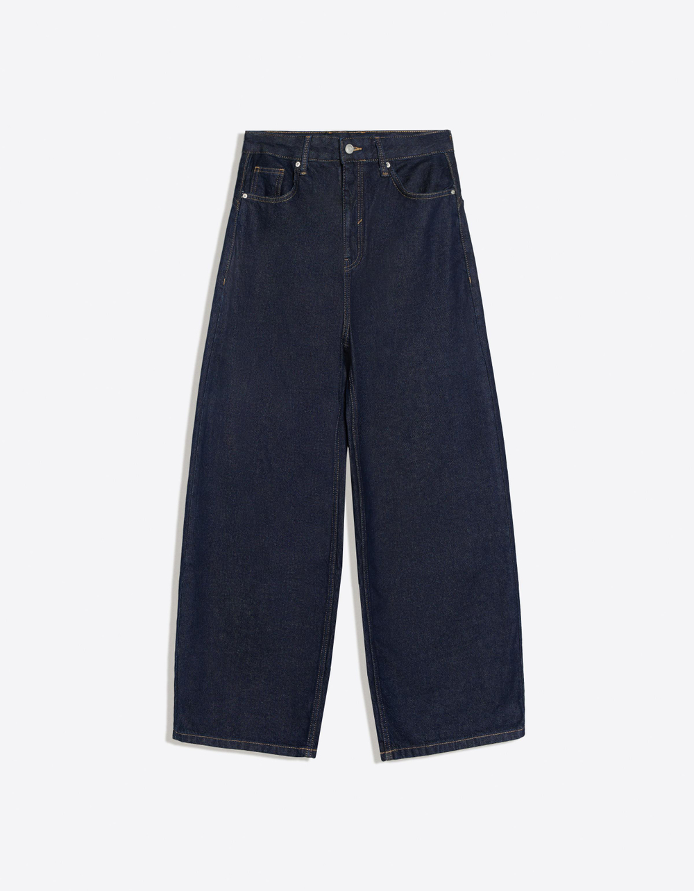 Женские джинсы barrel с пряжкой сзади - BERSHKA