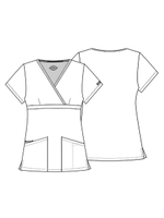 Топ медицинский женский Dickies 86806, серый, S