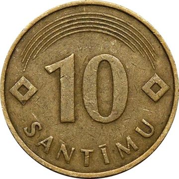 10 сантимов 1992 Латвия