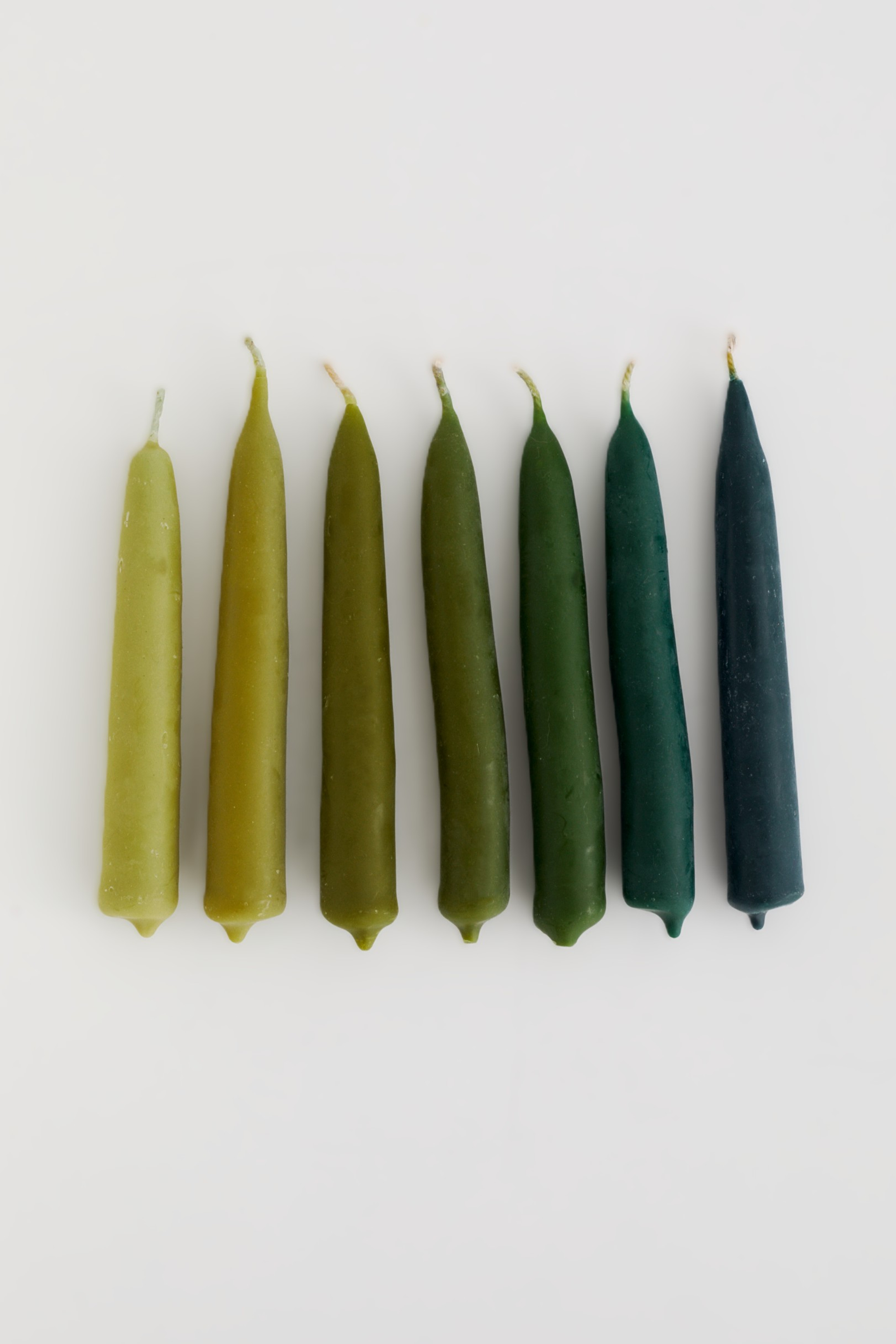 Набор свечей GRADIENT GREEN / ГРАДИЕНТ ЗЕЛЕНЫЙ