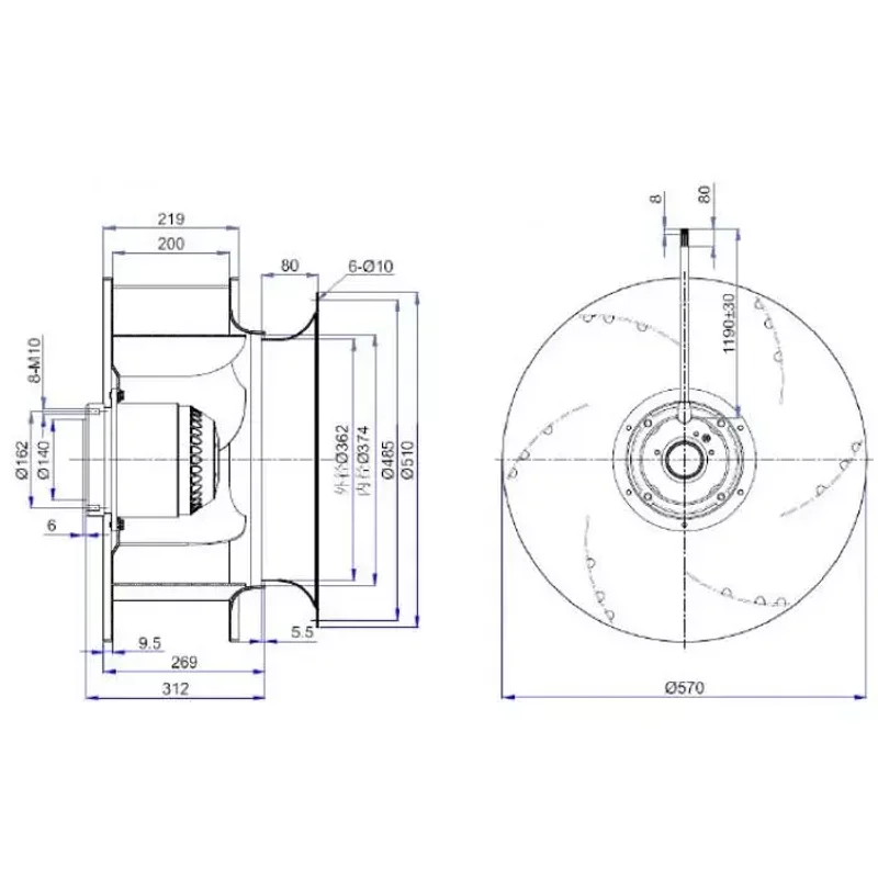 Мотор-колесо Vilmann BT-560-4D / LZN-560-4DR