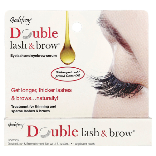 Godefroy, Double Lash & Brow®, сыворотка для ресниц и бровей, 3 мл (0,1 жидк. унции)